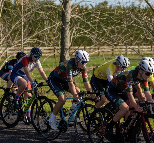 Group of cyclists