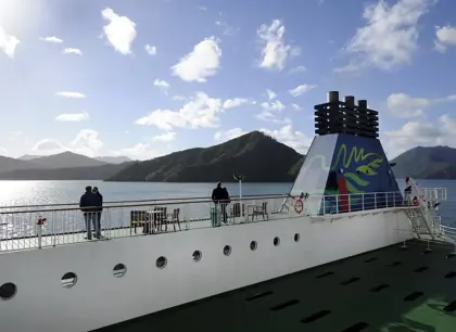 People onboard an Interislander ferry