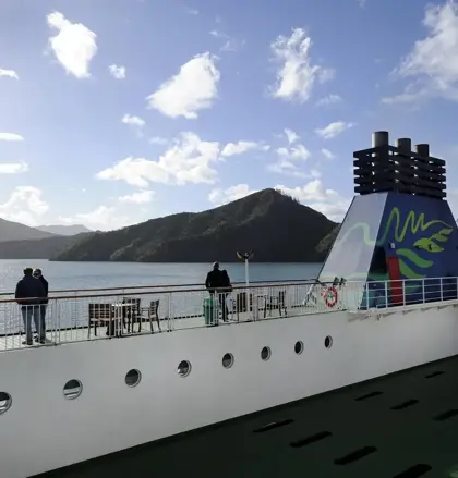 People onboard an Interislander ferry