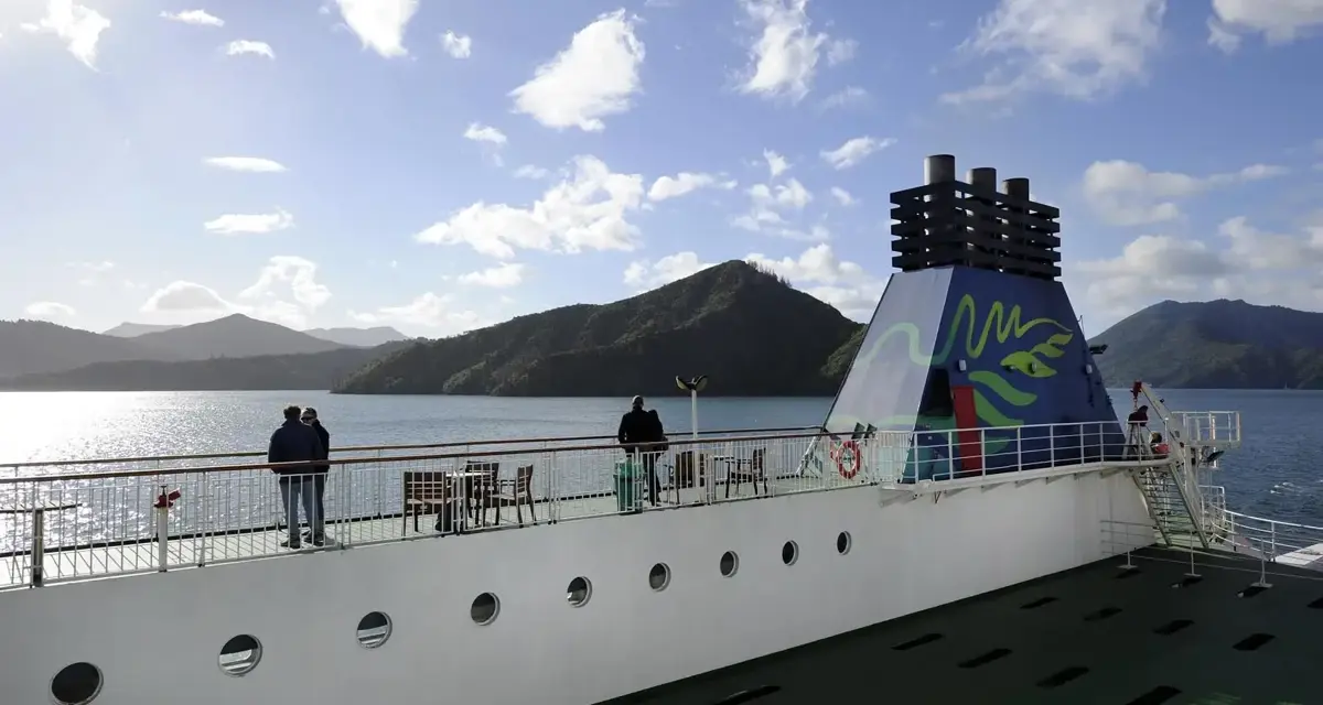 People onboard an Interislander ferry