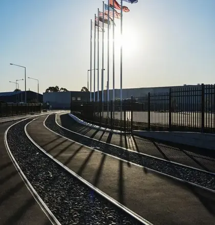 Mainfreight Offices at Sunset