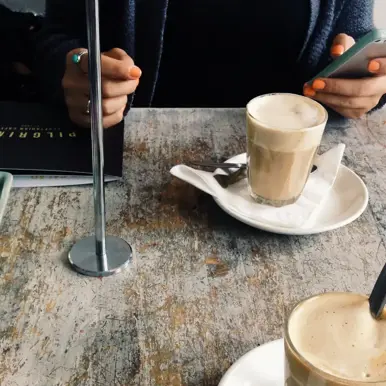 Picture of coffee on a table