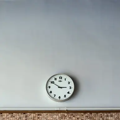 Clock on a wall