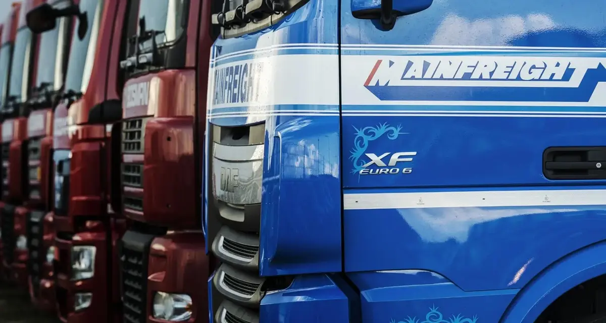 Front end of Mainfreight Truck